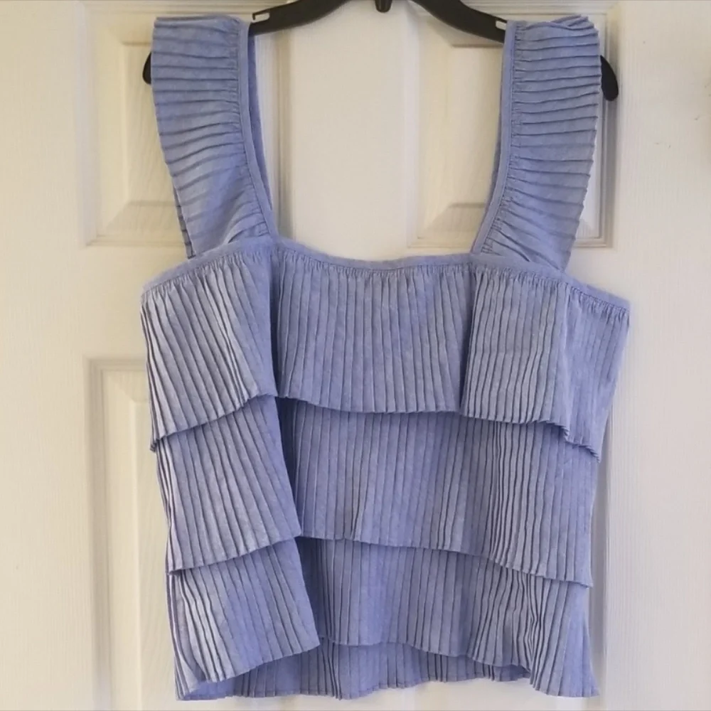 J Crew Ruffle Shirt - Picture 2 of 4
